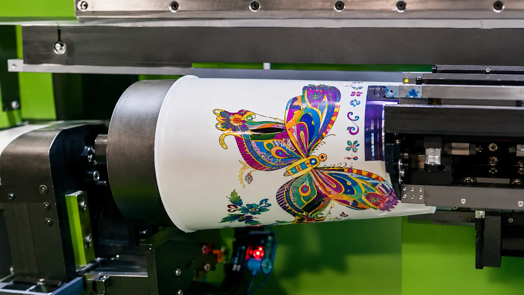 360° Rotary UV branding technique